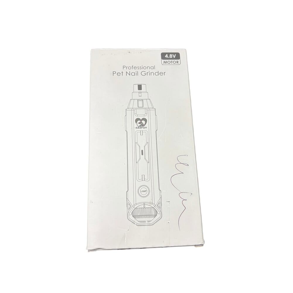 Casfuy Professional Pet Dog Nail Grinder With 2 LED Light